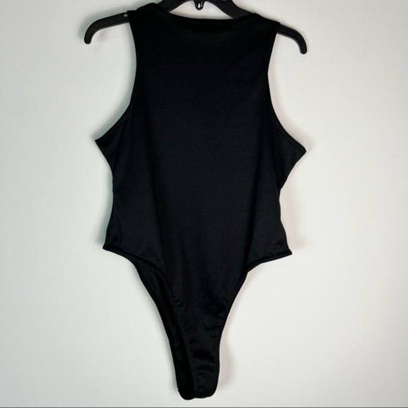 Pretty little thing womens black snap one piece bodysuit size 12 - Picture 4 of 8